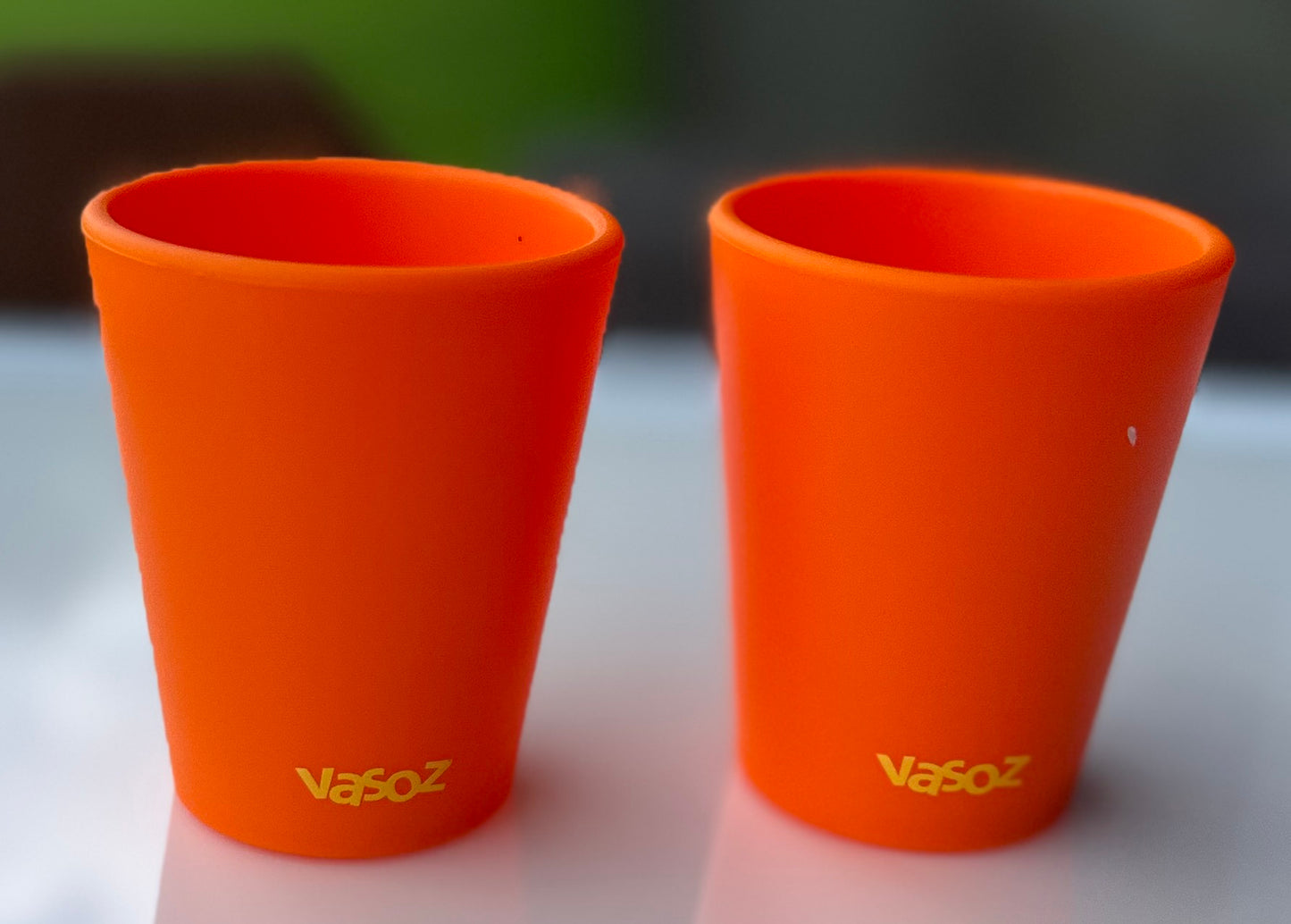 2 pack silicone shot glasses 2 oz Red or Orange or Blue