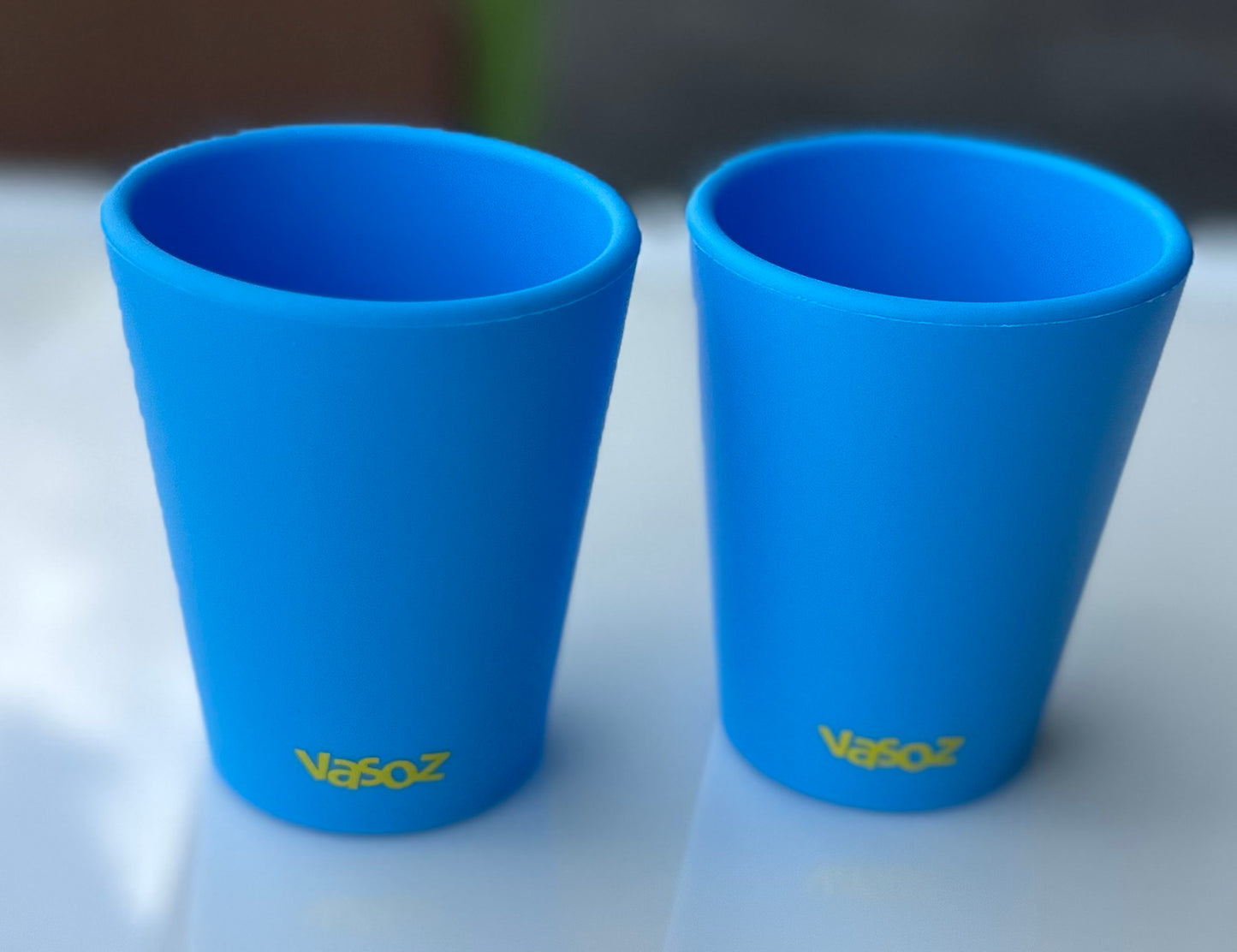 2 pack silicone shot glasses 2 oz Red or Orange or Blue